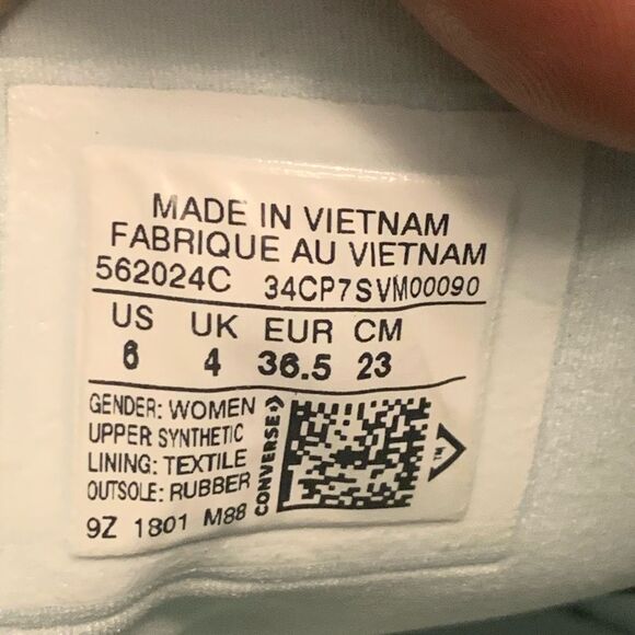 Converse X Chiara Ferragni One Star Ox Low Black 6 EUC - Picture 8 of 8